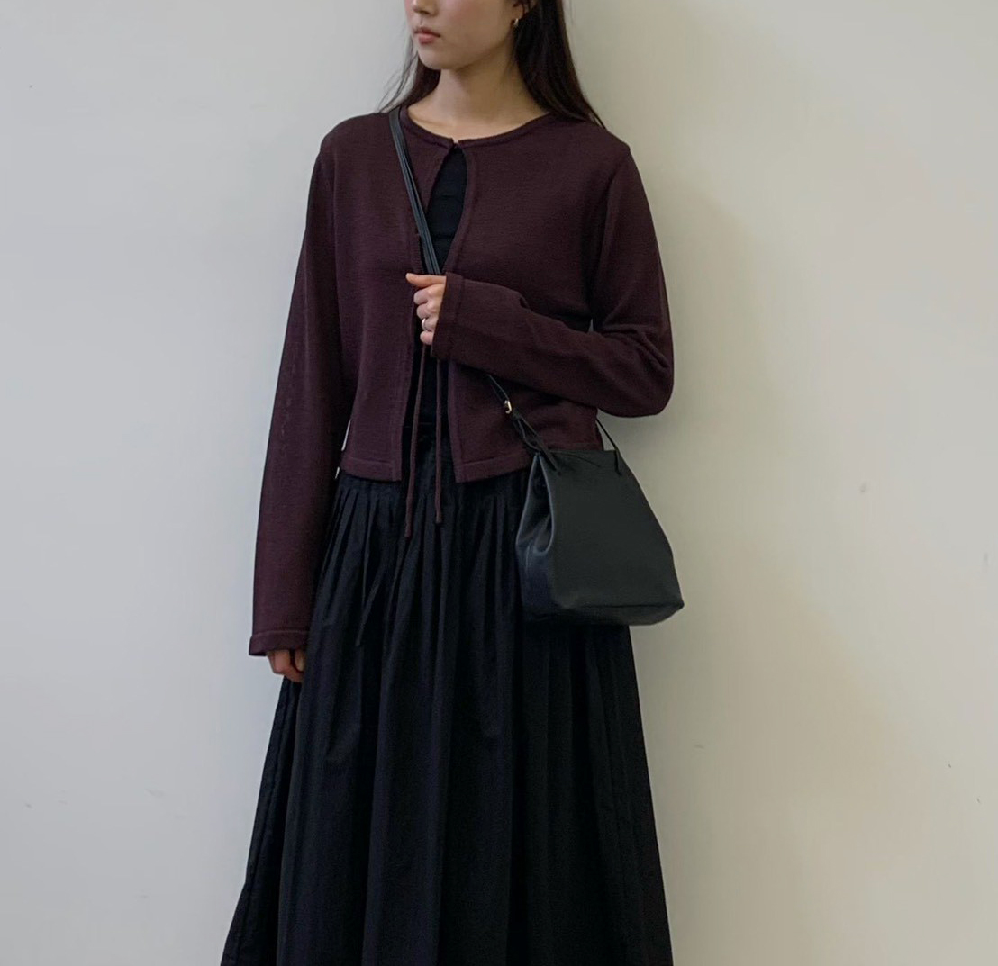 A26.質感家正反兩穿綁帶針織外套