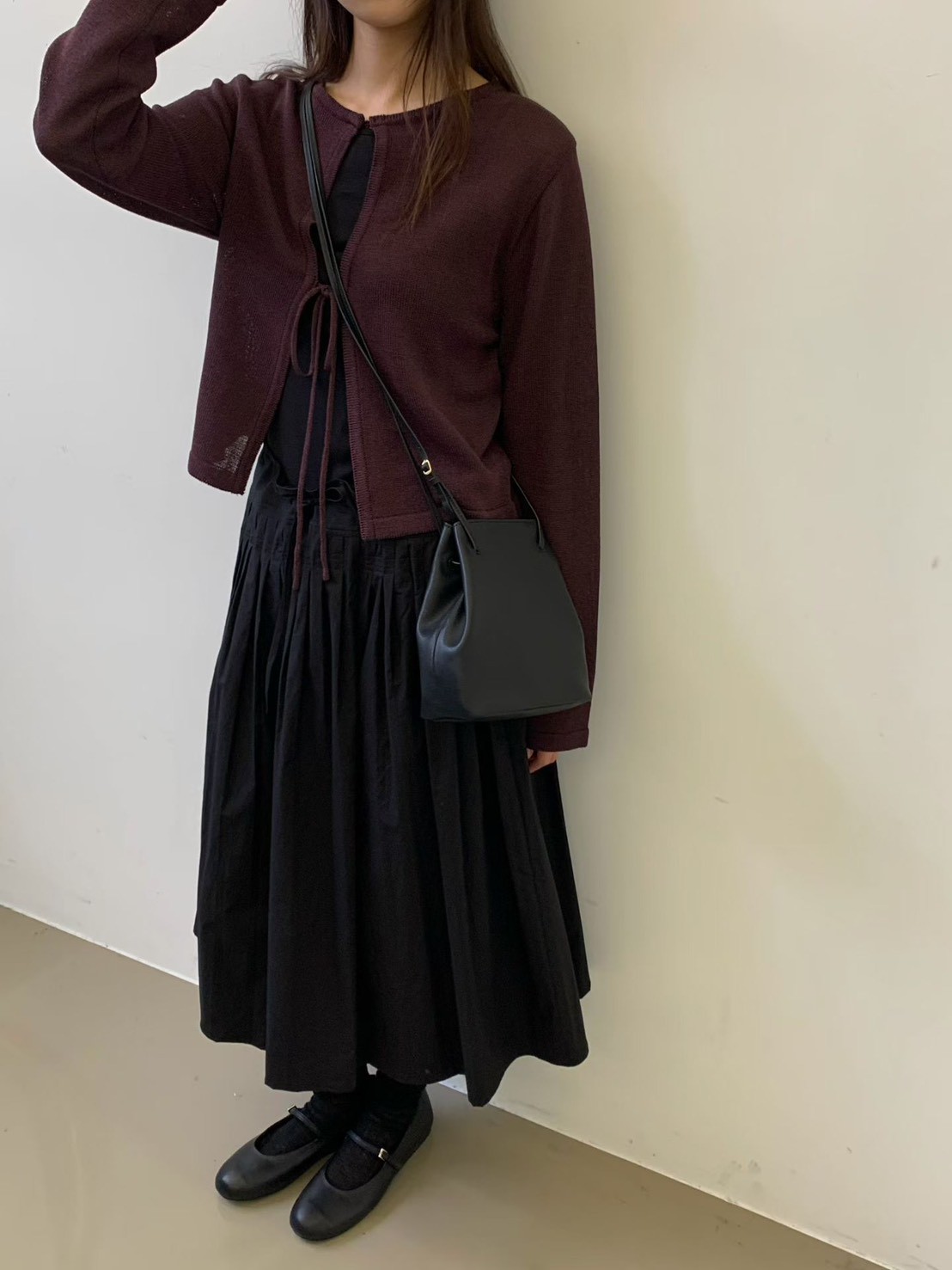 A26.質感家正反兩穿綁帶針織外套