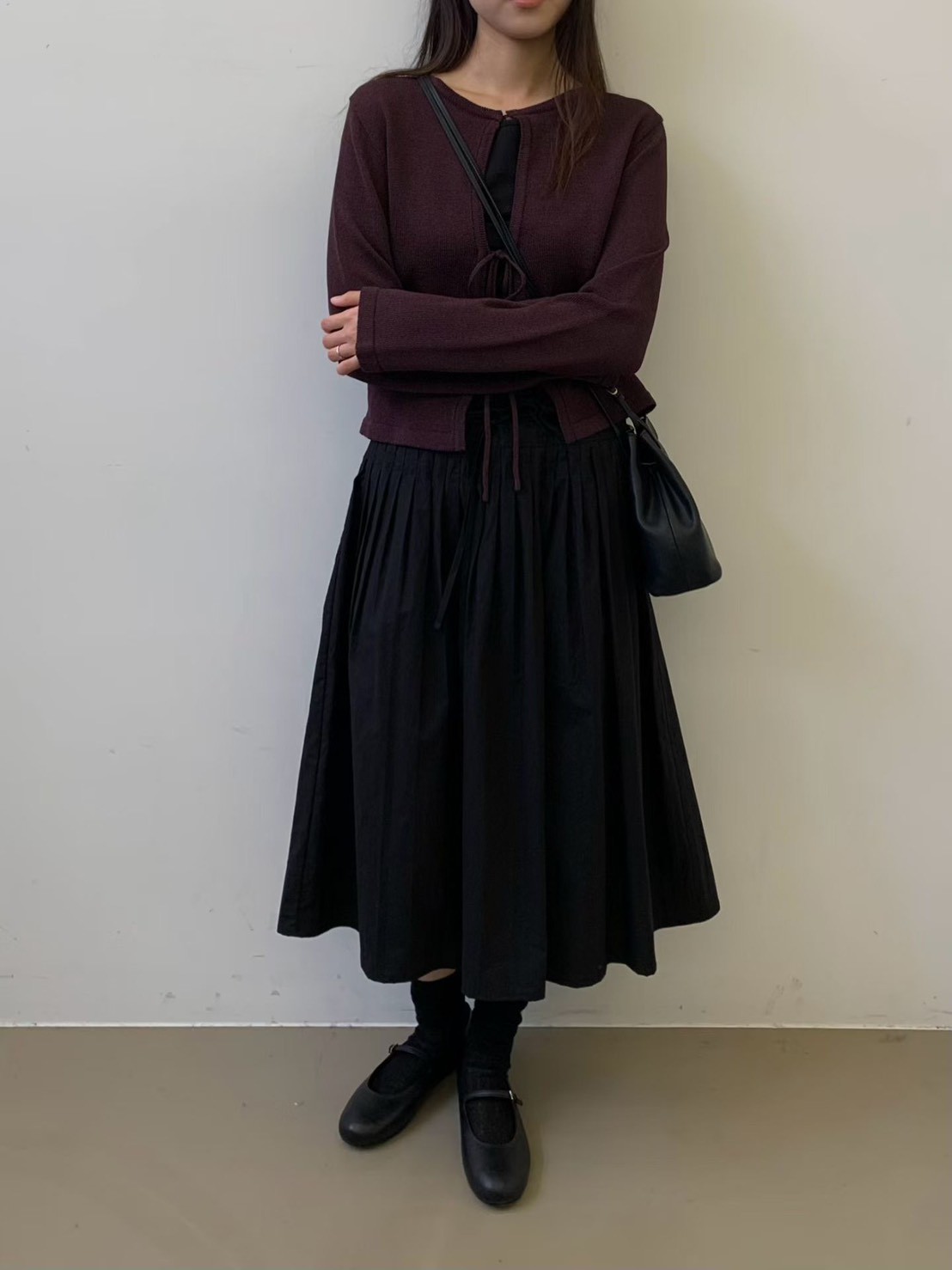 A26.質感家正反兩穿綁帶針織外套