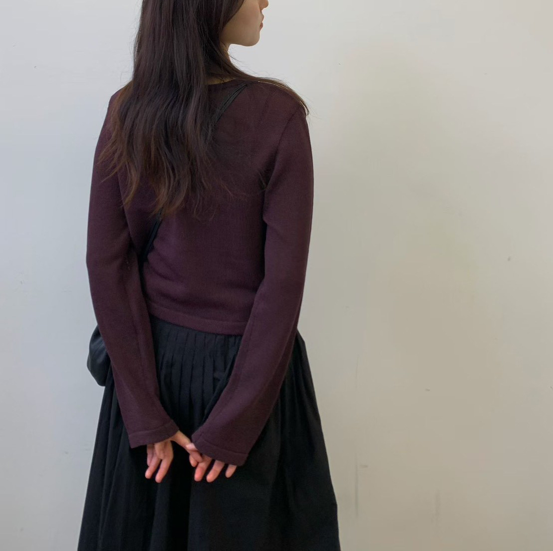 A26.質感家正反兩穿綁帶針織外套