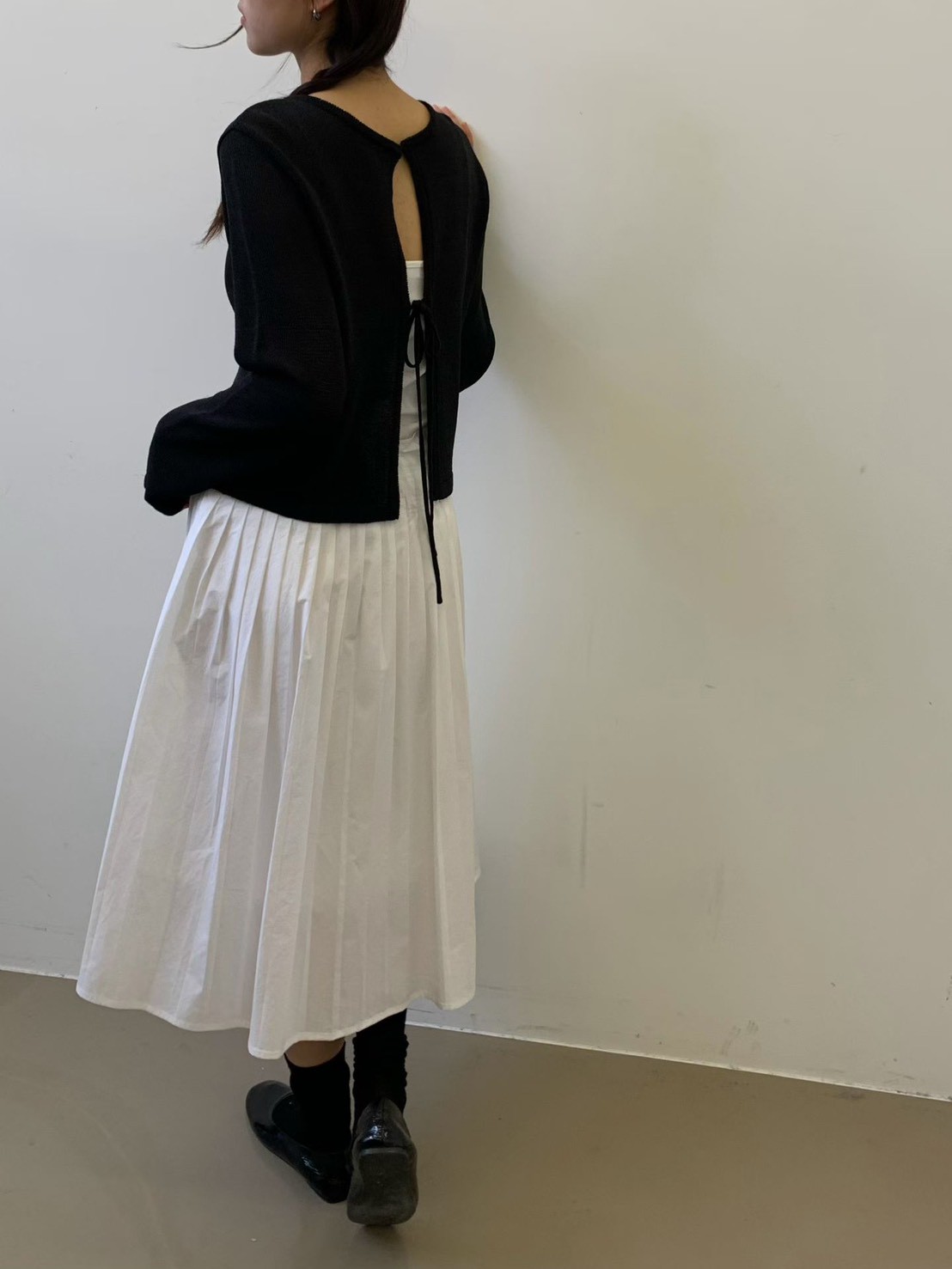 A26.質感家正反兩穿綁帶針織外套