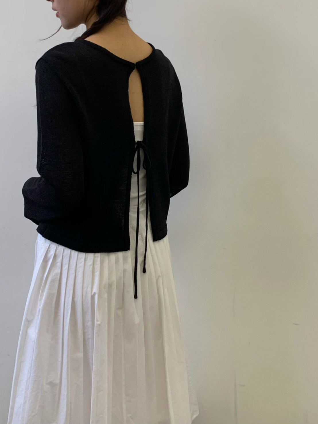 A26.質感家正反兩穿綁帶針織外套