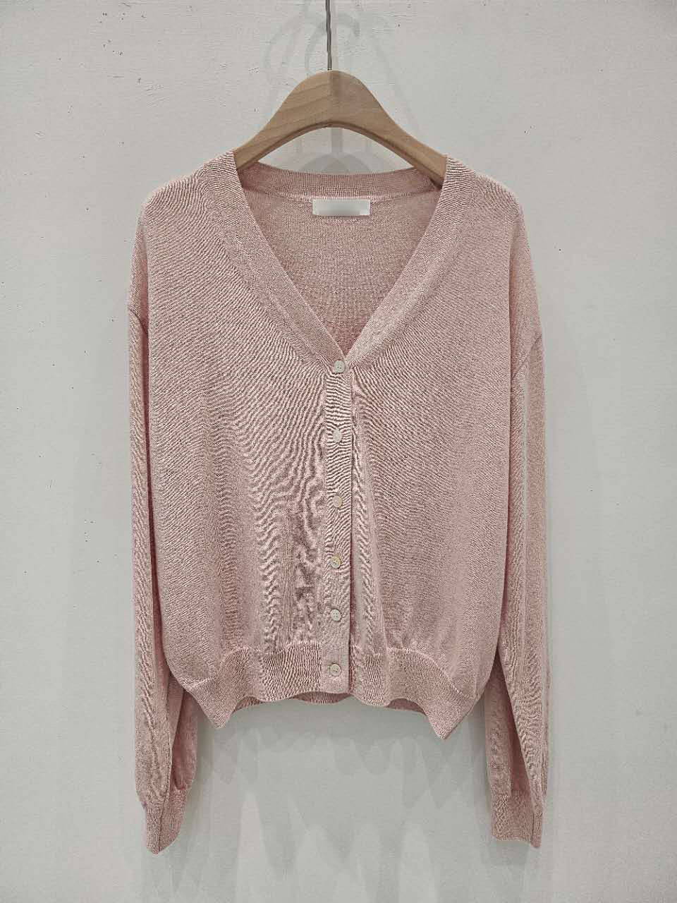 A88.星星家48%亞麻V領針織小外套