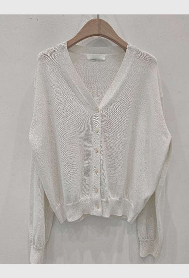 A88.星星家48%亞麻V領針織小外套