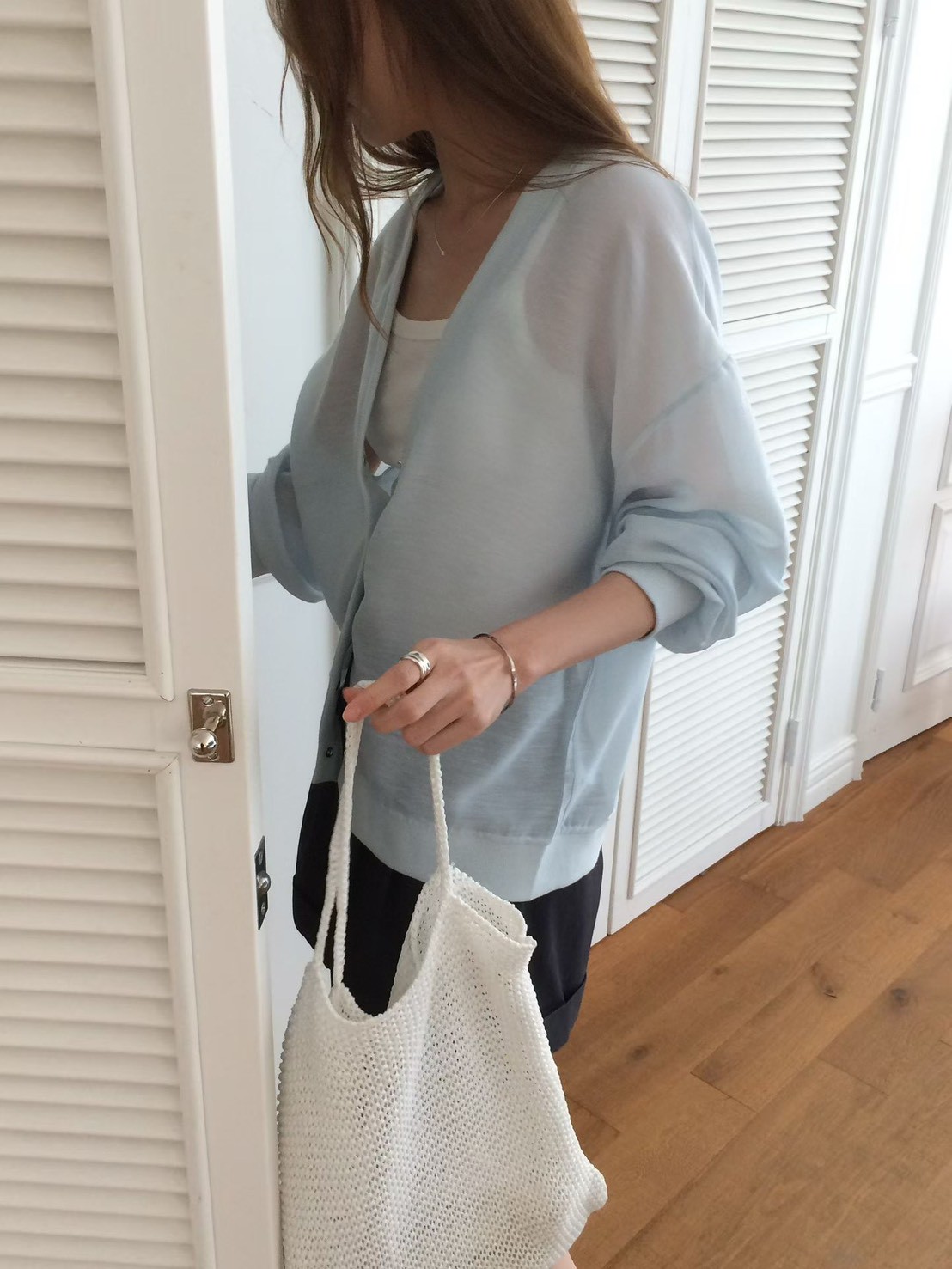 B34.V領滾邊撞色後繡字外套