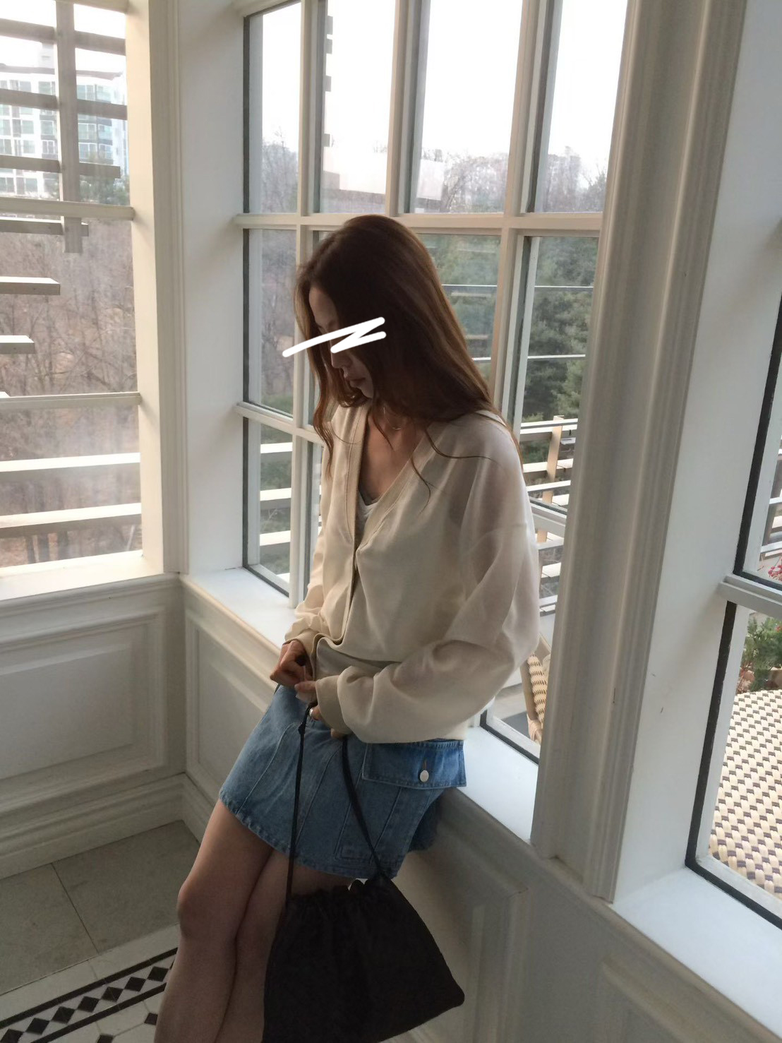 B34.V領滾邊撞色後繡字外套