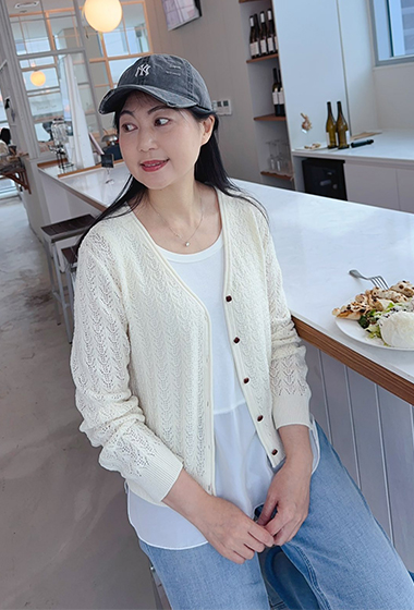 B103.溫柔勾花針織小外套