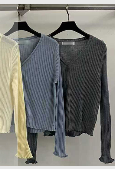 B80.粉彩直坑條小外套