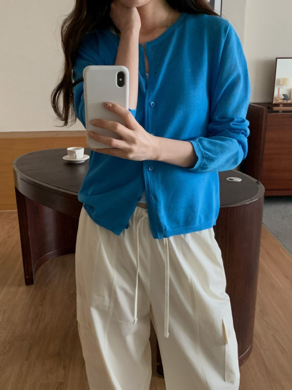 B78.亮彩亞麻針織小外套