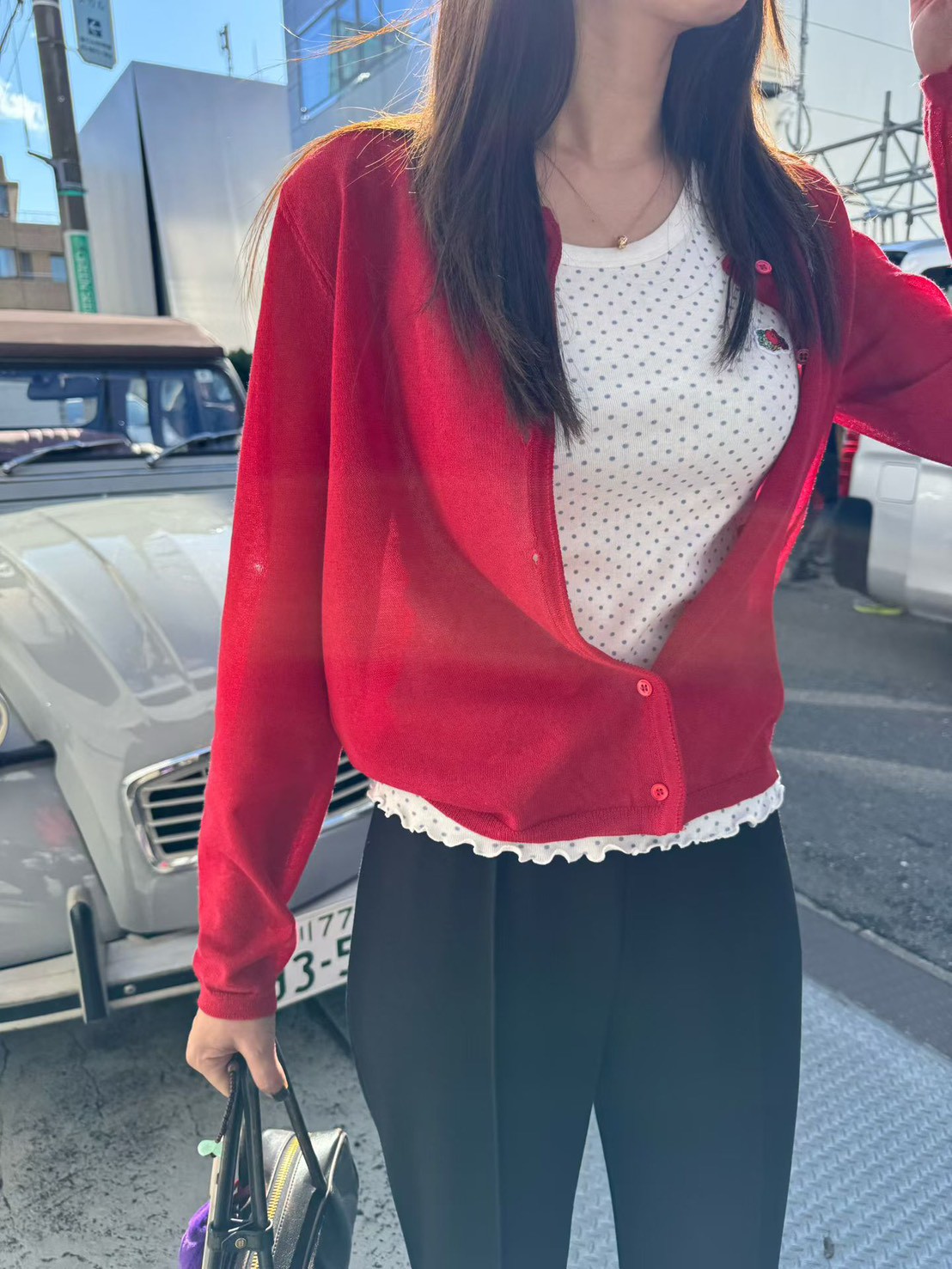 B78.亮彩亞麻針織小外套