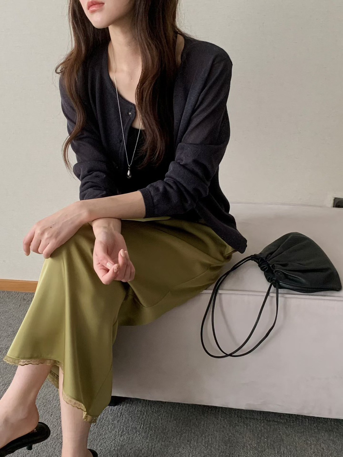 B78.亮彩亞麻針織小外套