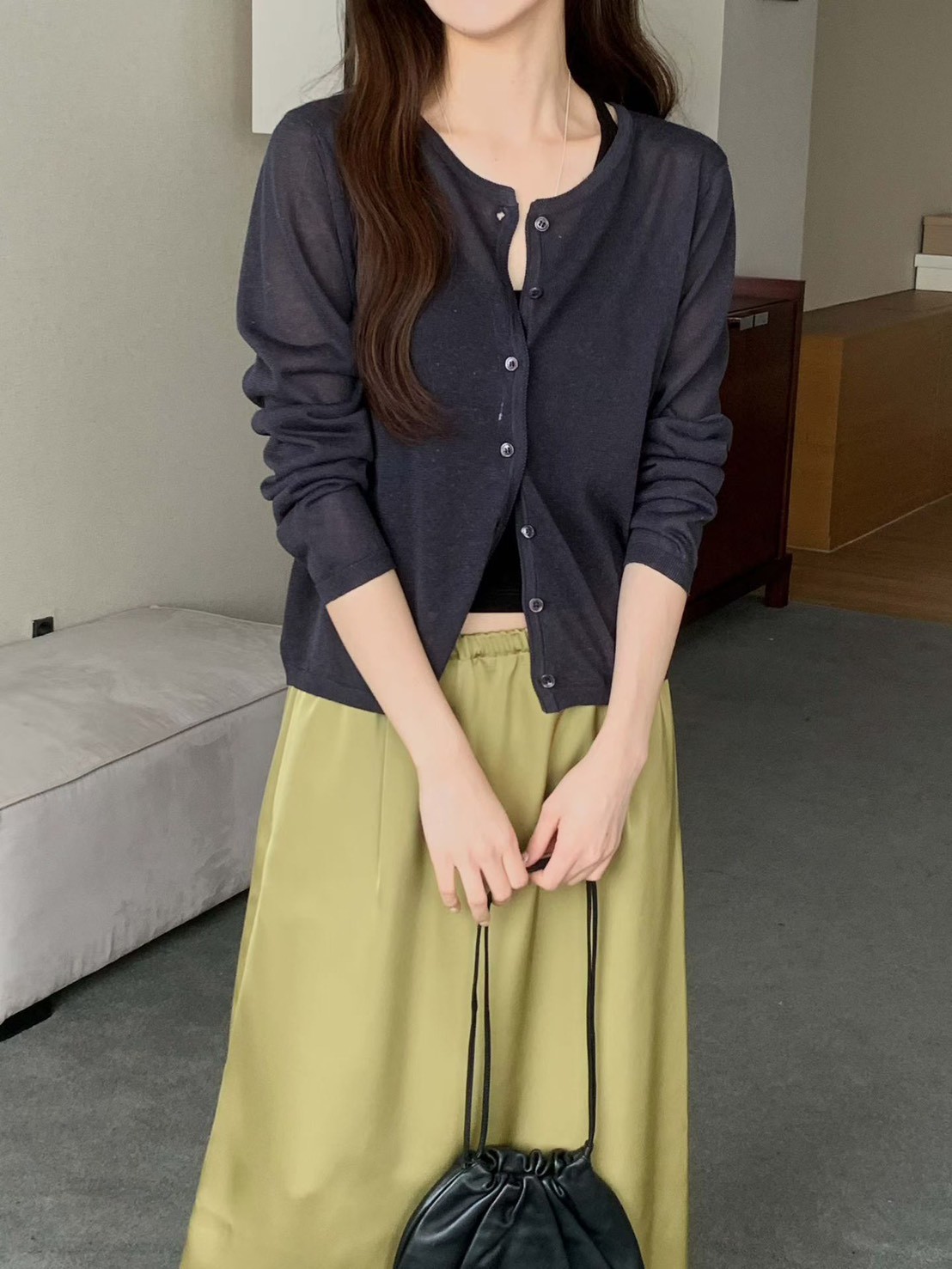 B78.亮彩亞麻針織小外套