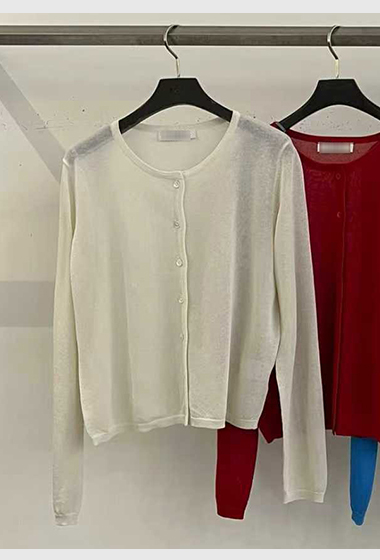 B78.亮彩亞麻針織小外套