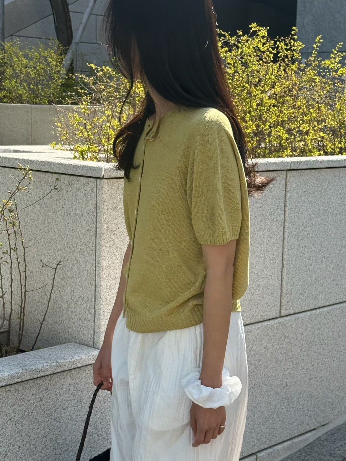 B63.瘦瘦歐膩短袖針織外套