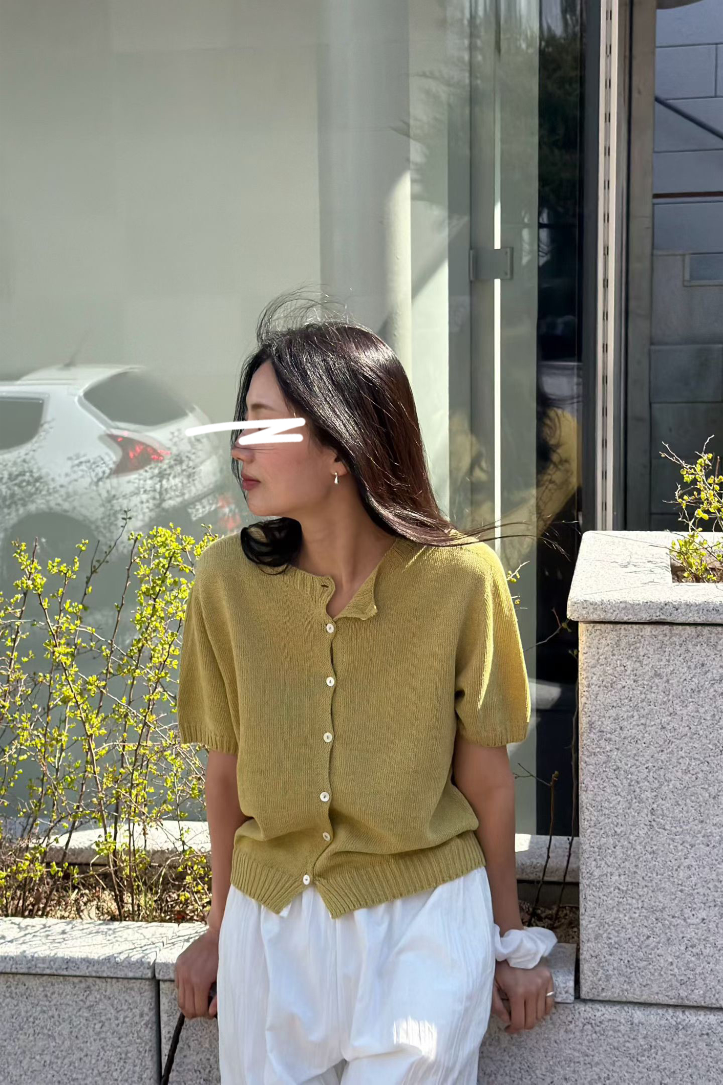 B63.瘦瘦歐膩短袖針織外套