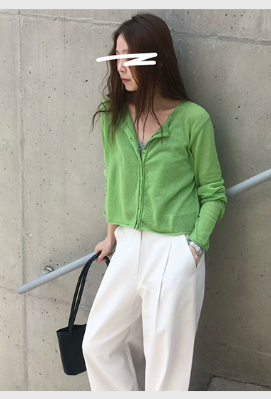 B42.櫥窗家糖果彩色針織小外套