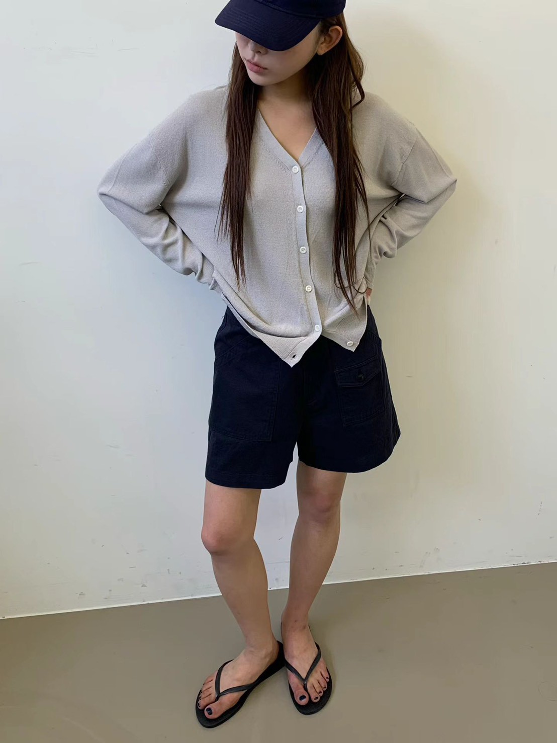 質感家夏日柔色針織外套