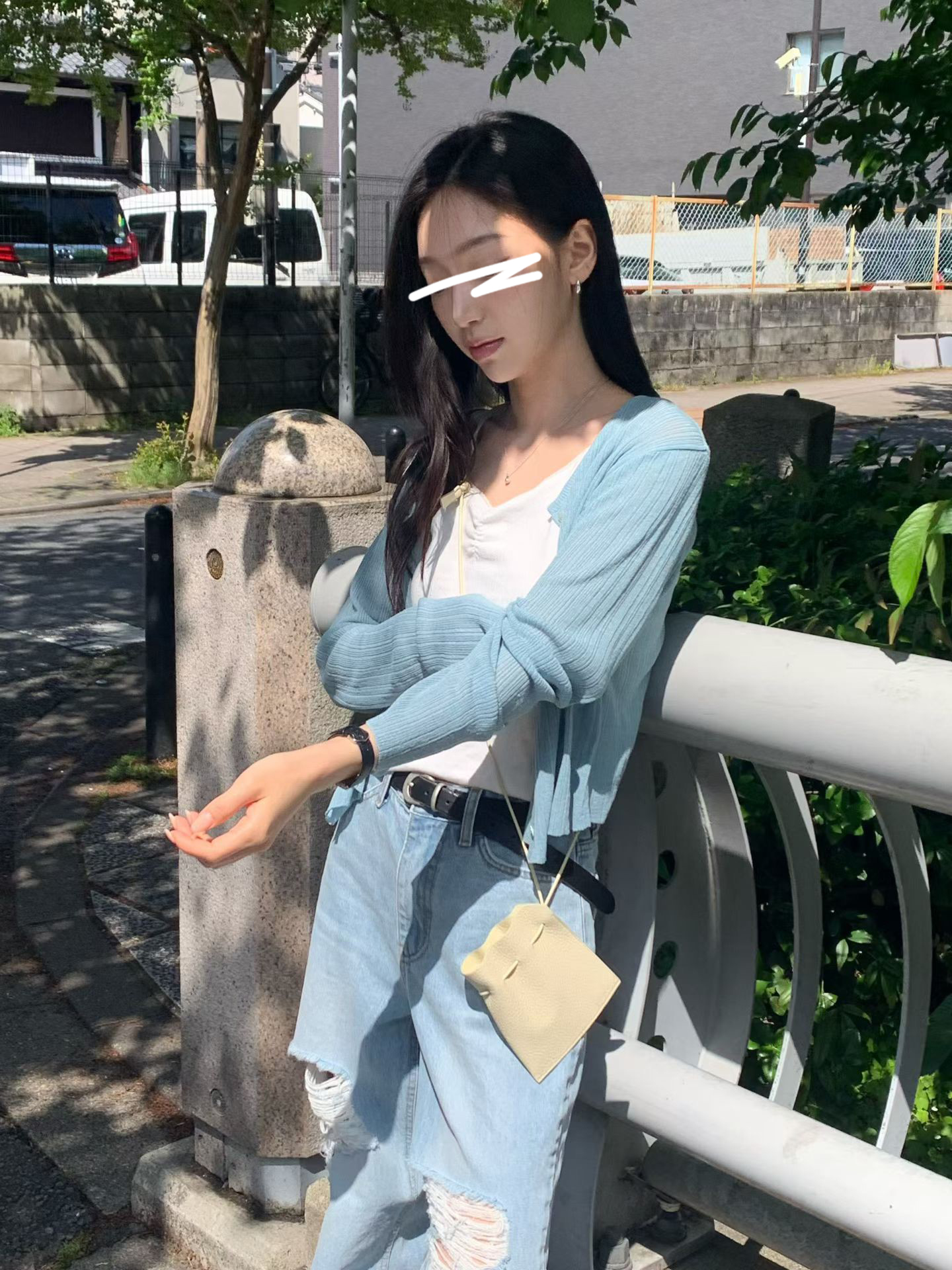 B13.大V家粉彩細坑條小外套