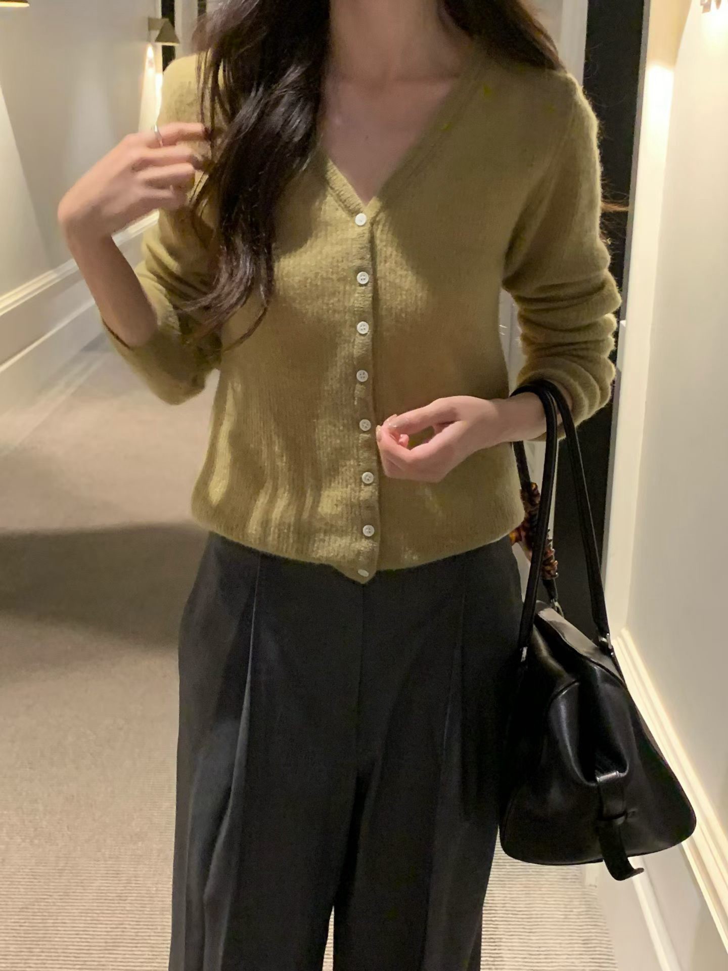 B70.小V家溫柔粉彩針織小外套