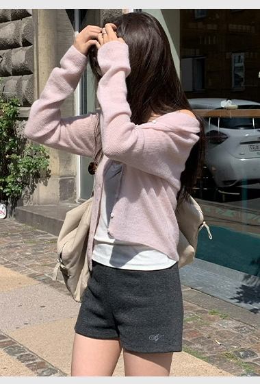 B70.小V家溫柔粉彩針織小外套