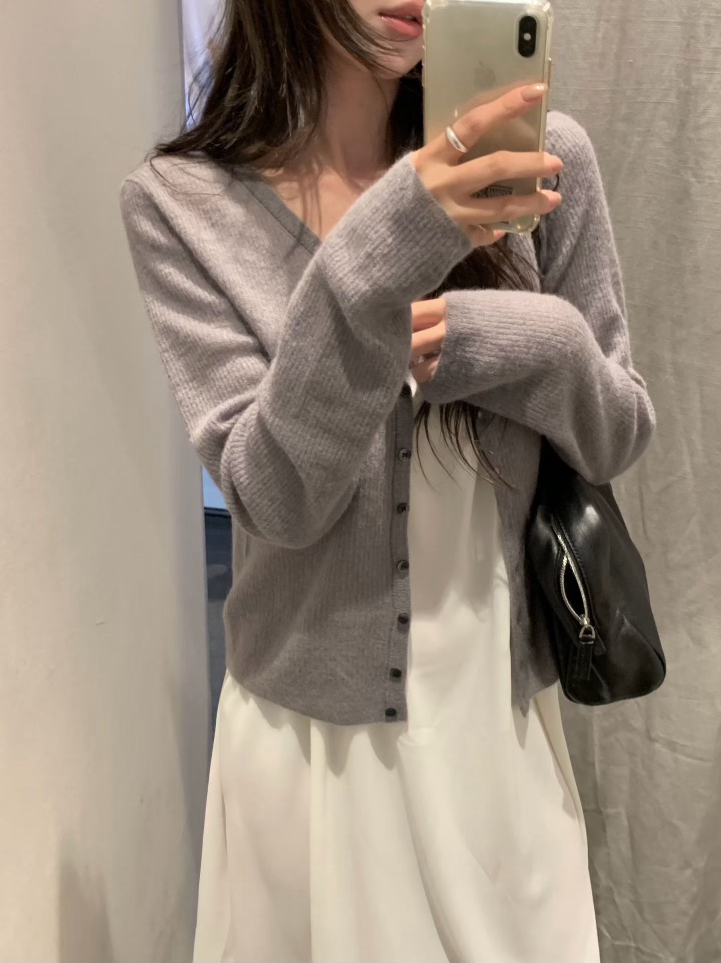 B70.小V家溫柔粉彩針織小外套