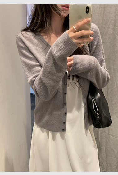 B70.小V家溫柔粉彩針織小外套