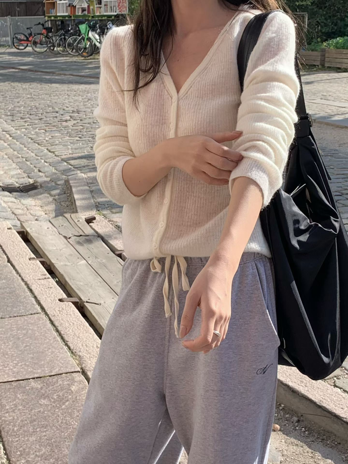 B70.小V家溫柔粉彩針織小外套