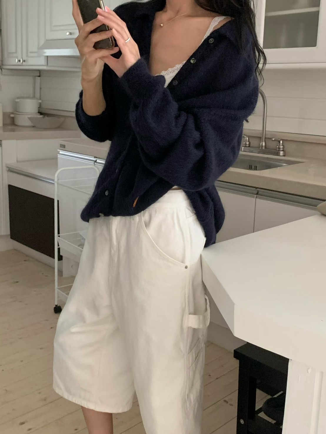 B51.小V家雲彩Kid mohair毛海外套