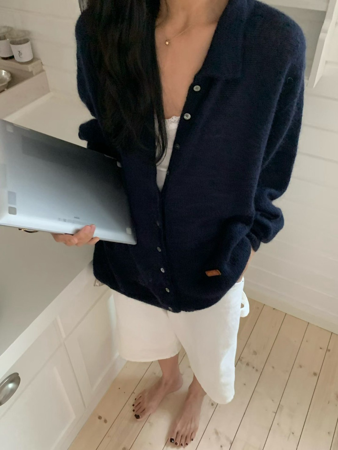 B51.小V家雲彩Kid mohair毛海外套