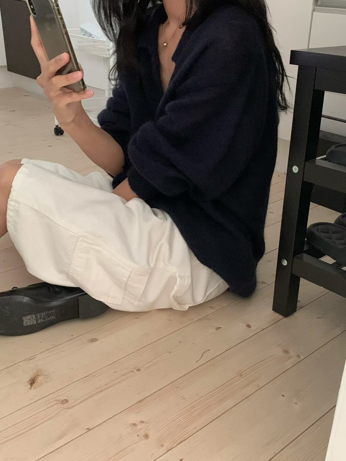 B51.小V家雲彩Kid mohair毛海外套