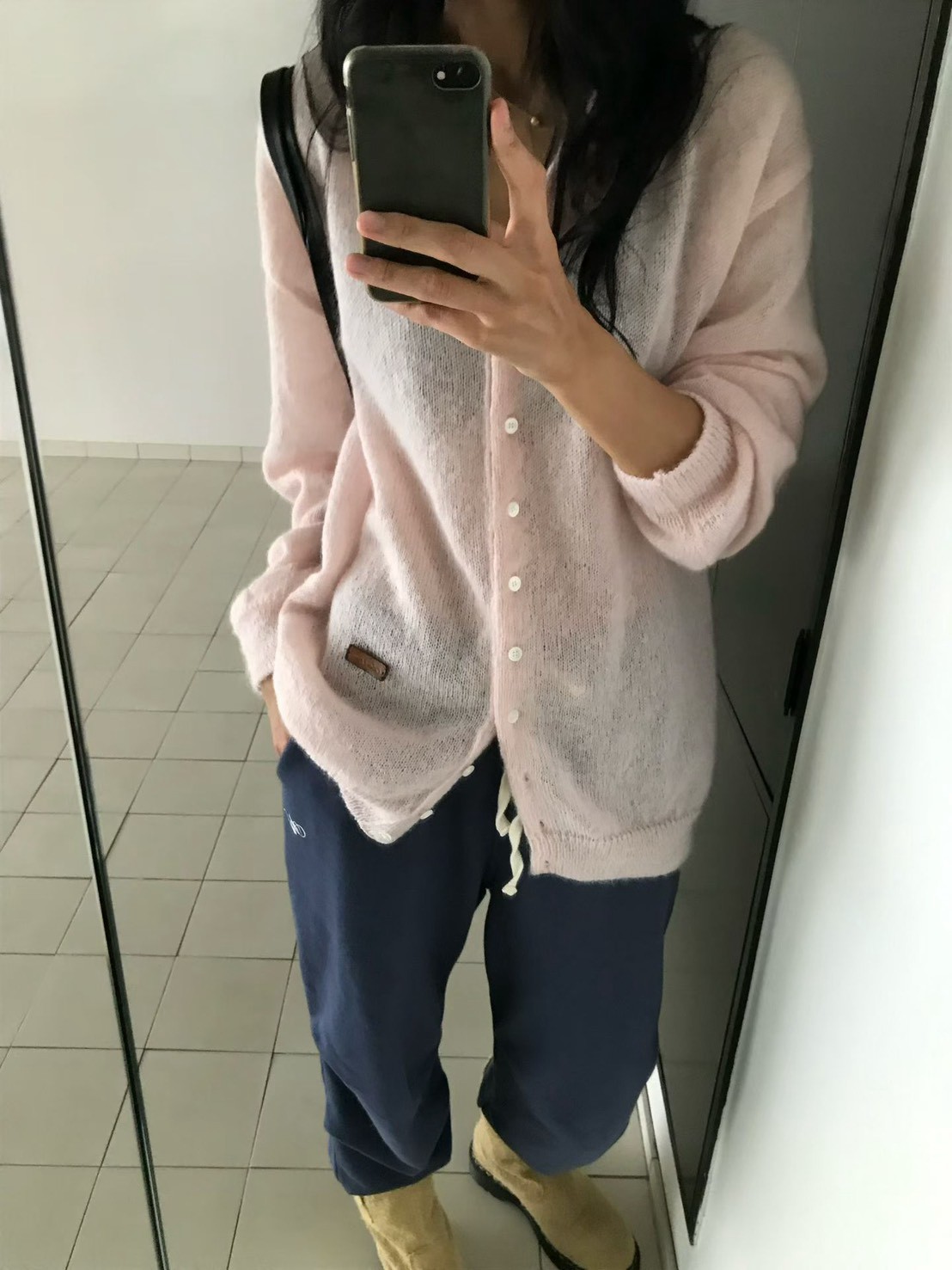 B51.小V家雲彩Kid mohair毛海外套