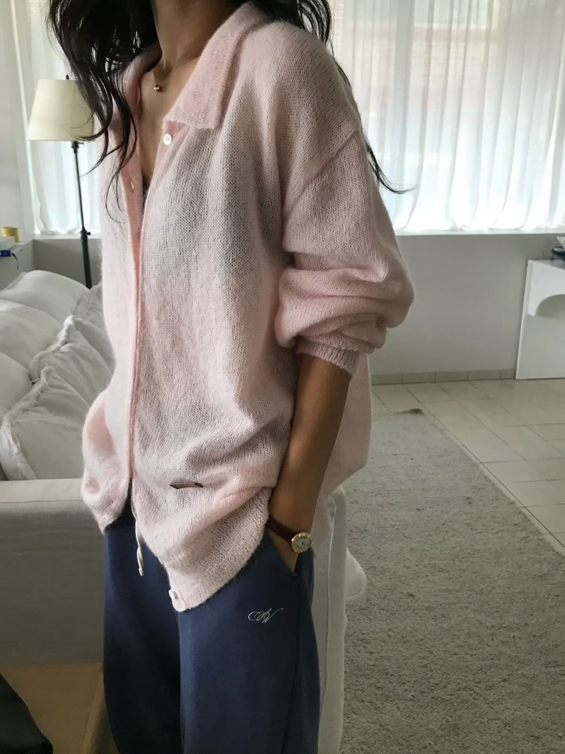 B51.小V家雲彩Kid mohair毛海外套