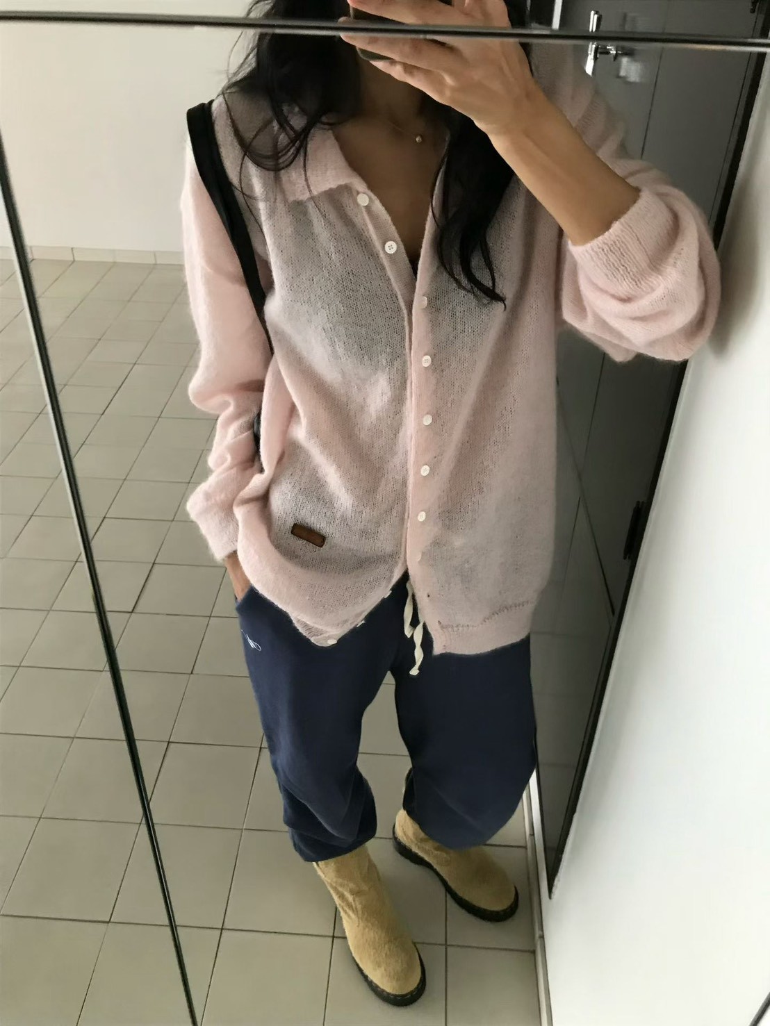 B51.小V家雲彩Kid mohair毛海外套