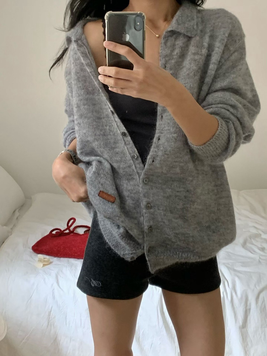 B51.小V家雲彩Kid mohair毛海外套