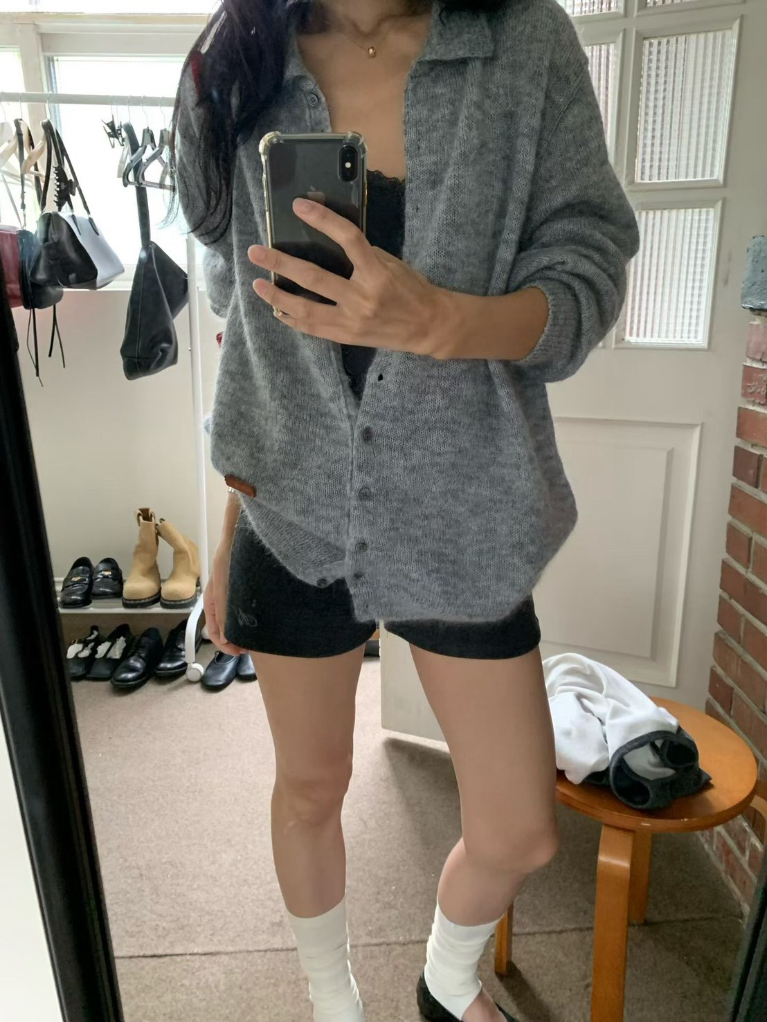 B51.小V家雲彩Kid mohair毛海外套