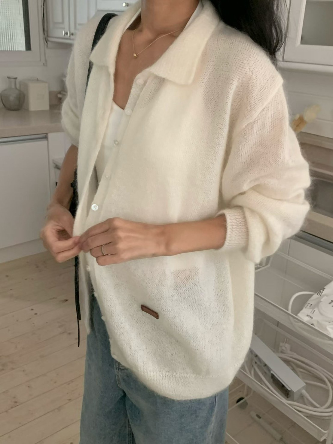 B51.小V家雲彩Kid mohair毛海外套