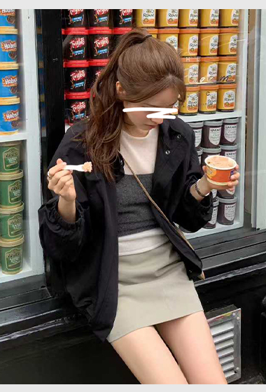 B103.顏值家秋日女孩防風外套