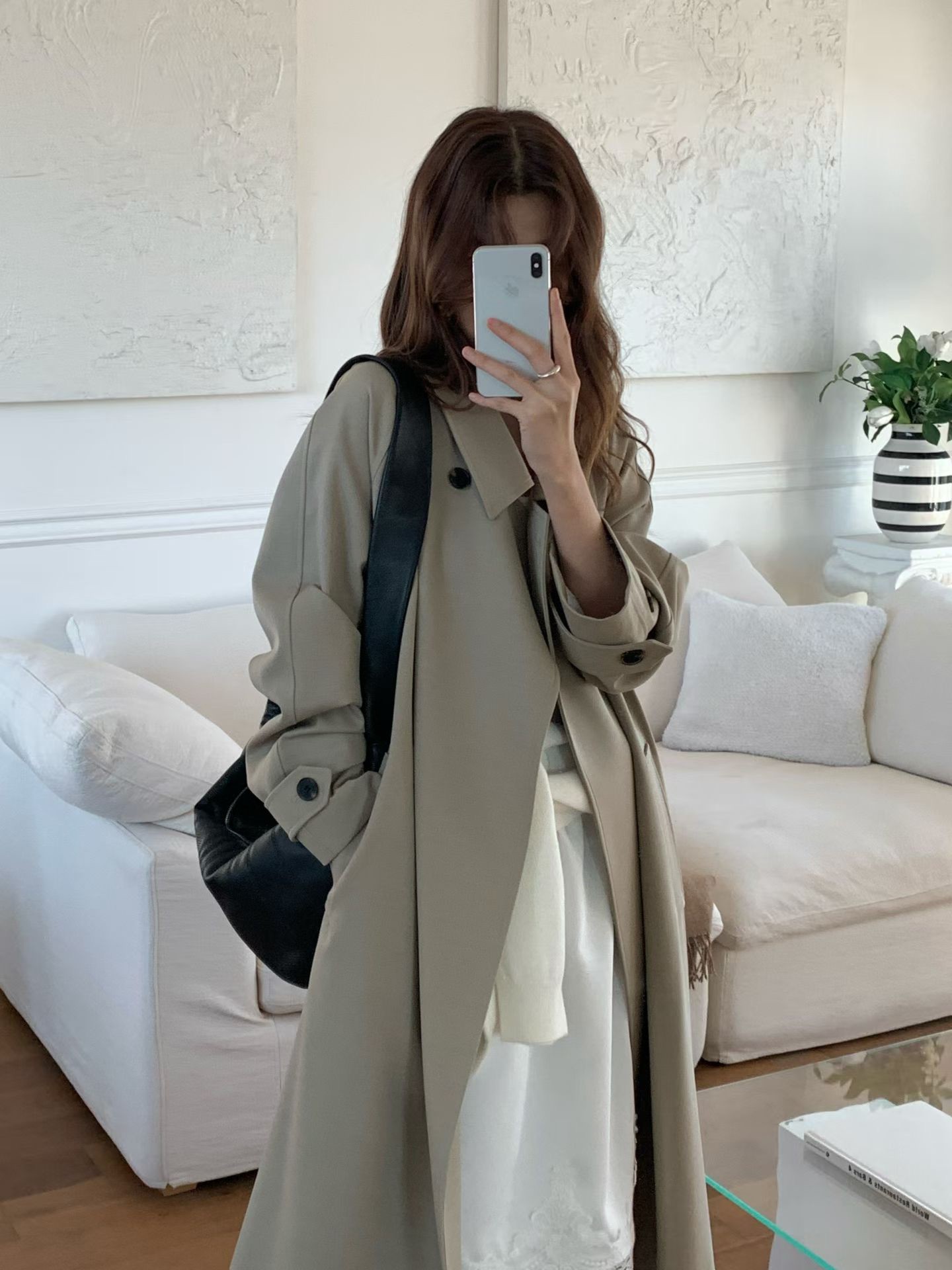 B15.大V家時尚都會長版風衣外套