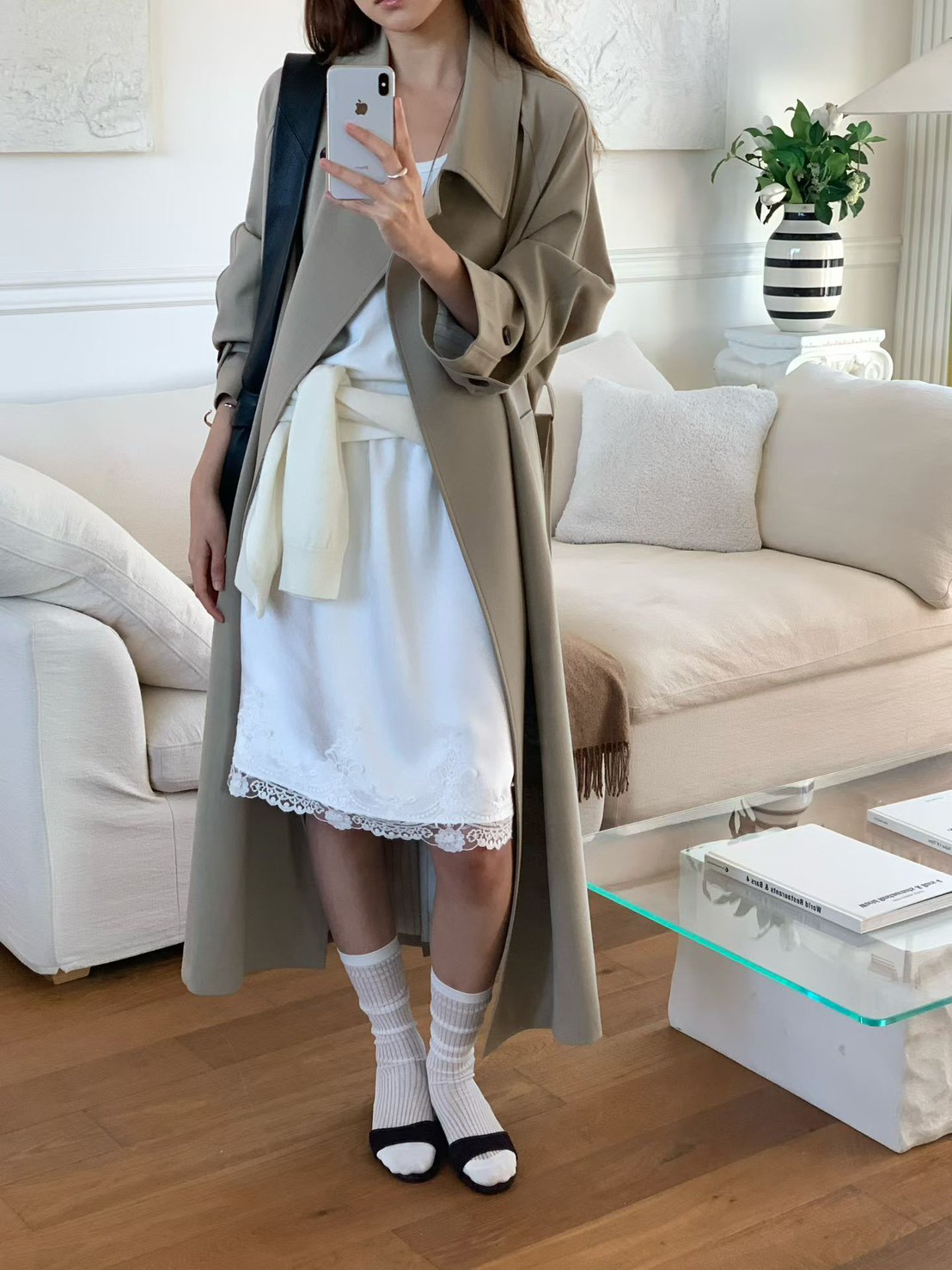 B15.大V家時尚都會長版風衣外套