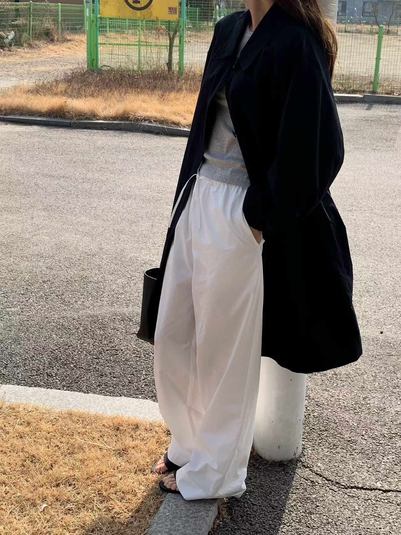 A11.纖瘦家時尚風衣長外套