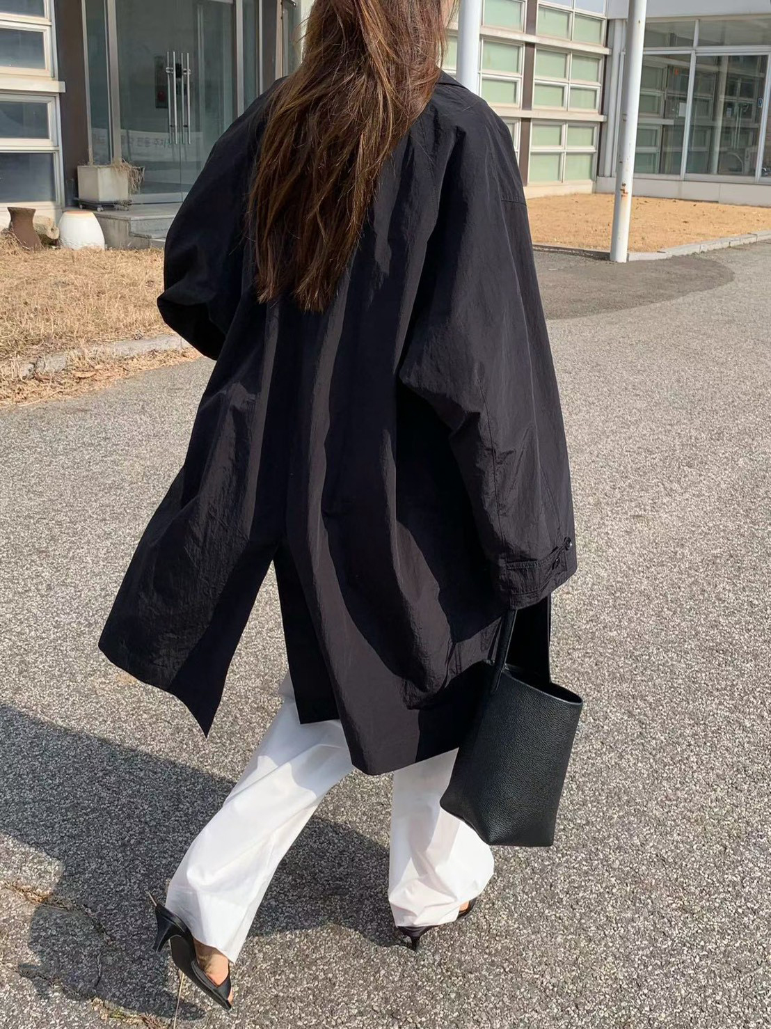 A11.纖瘦家時尚風衣長外套