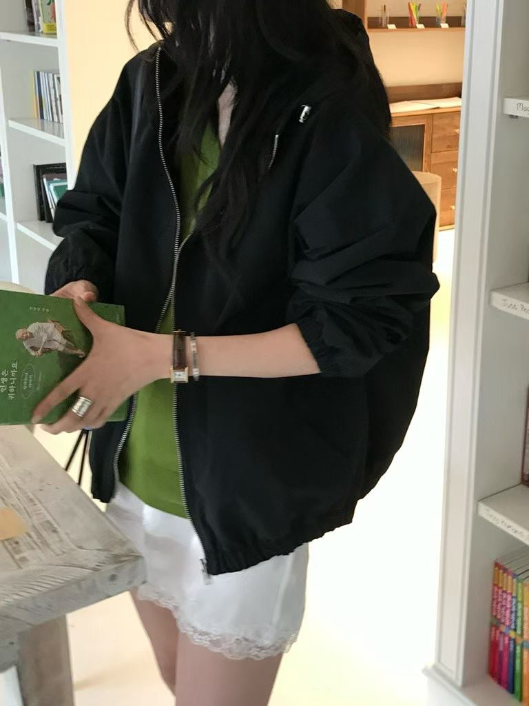 B92.小V家韓妞亮彩防風外套