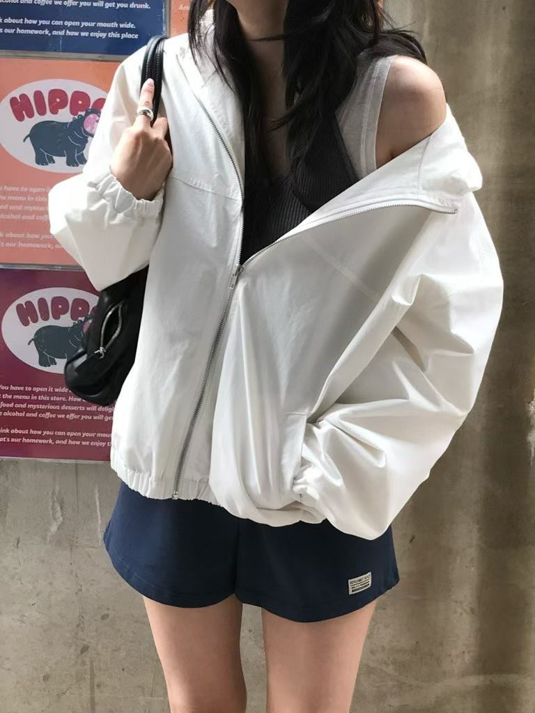 B92.小V家韓妞亮彩防風外套