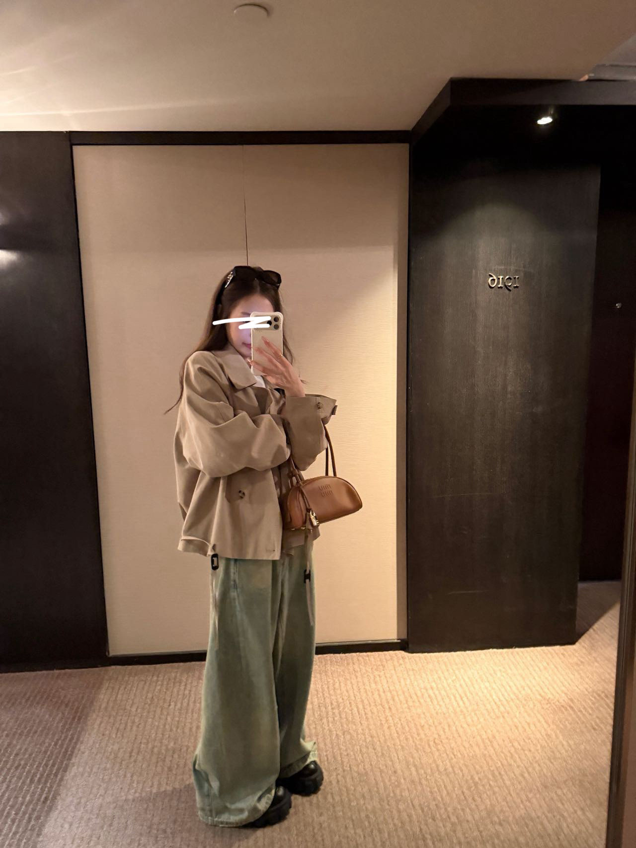 B18.韓妞可調節風衣短外套