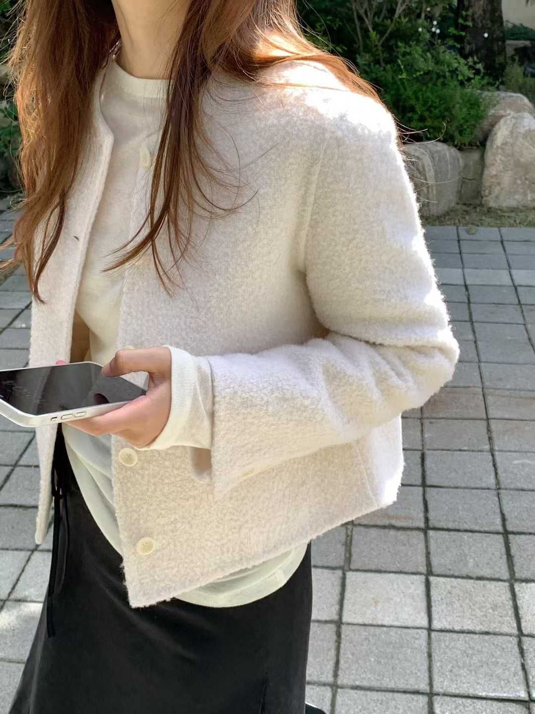 B30.大V家棉花馬海毛小香手工外套