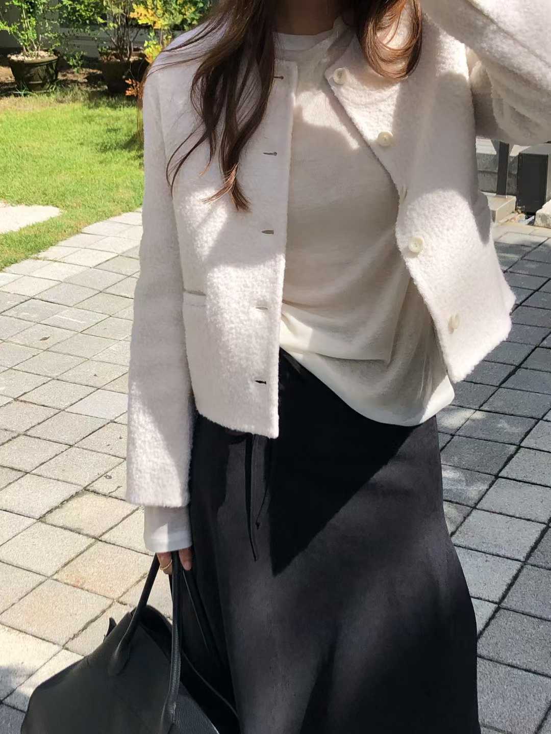 B30.大V家棉花馬海毛小香手工外套