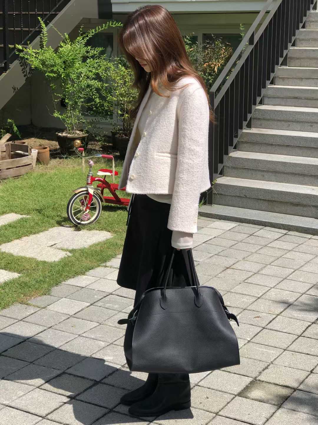 B30.大V家棉花馬海毛小香手工外套
