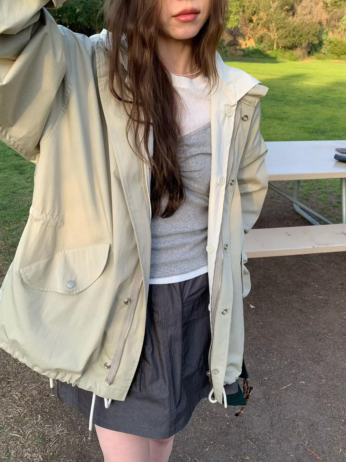 B69.人氣可分開多穿式風衣外套