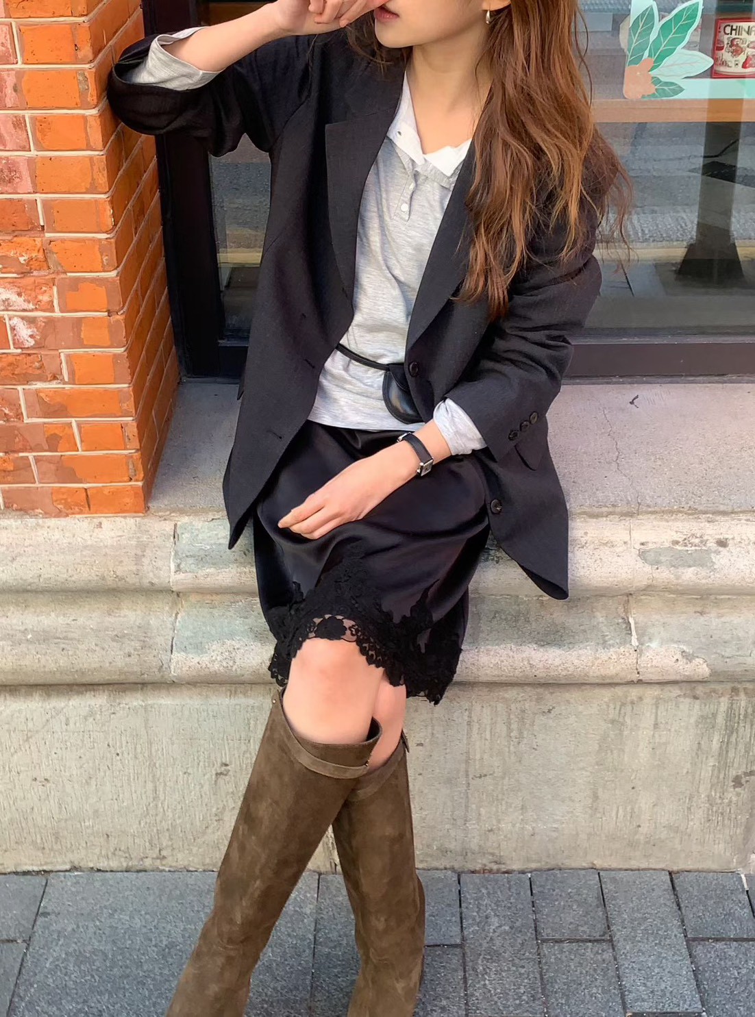 A12.大V家經典韓妞西裝外套