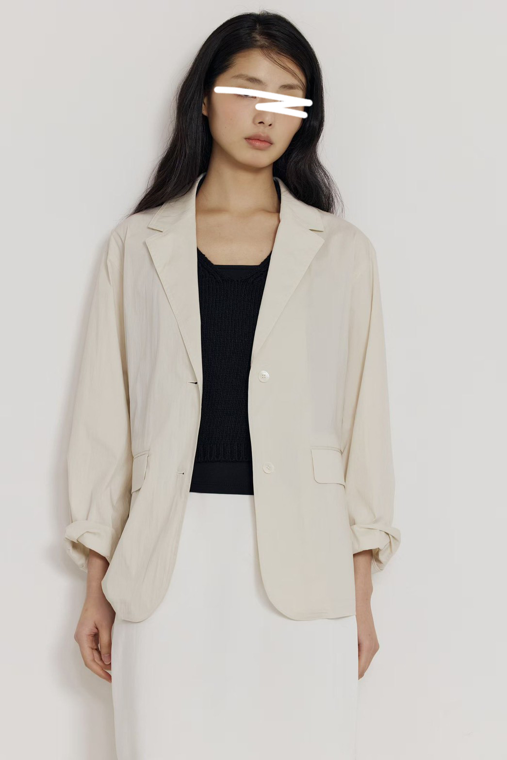 A39.瘦瘦歐膩粉彩西裝外套